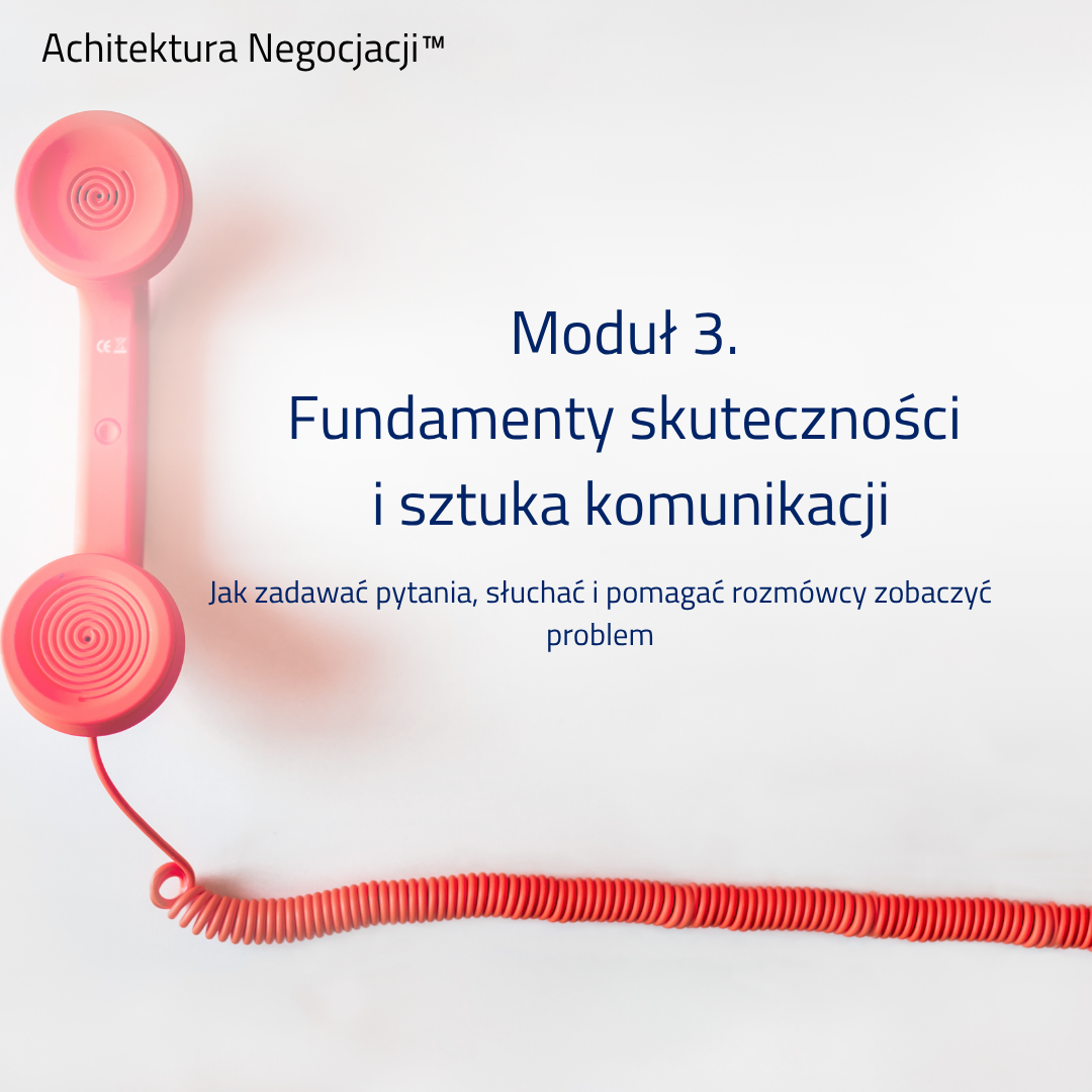 Moduł 3. Fundamenty skuteczności i sztuka komunikacji